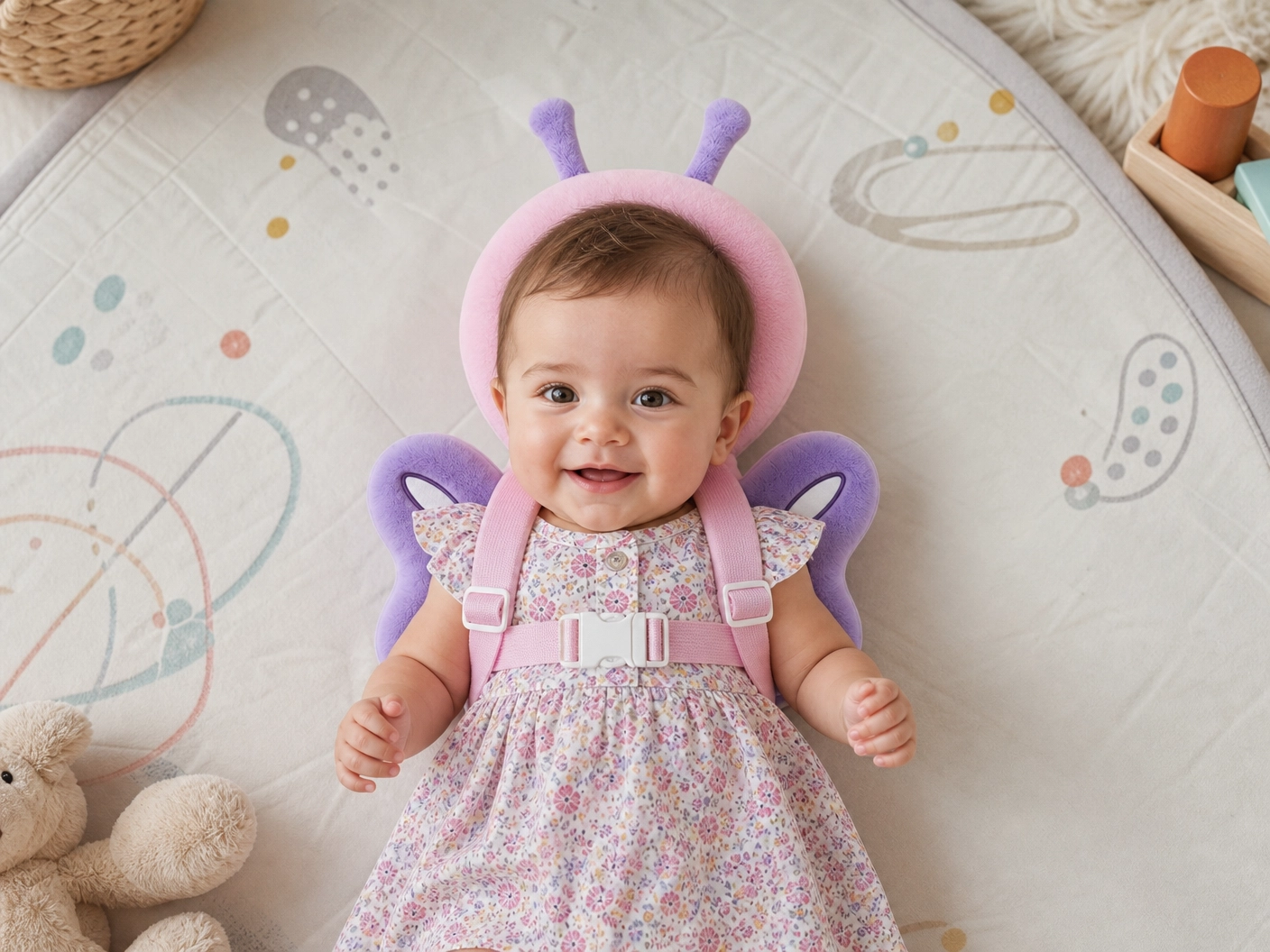 🐝 Busy Bee & 🦋 Beautiful Butterfly Head Protector
